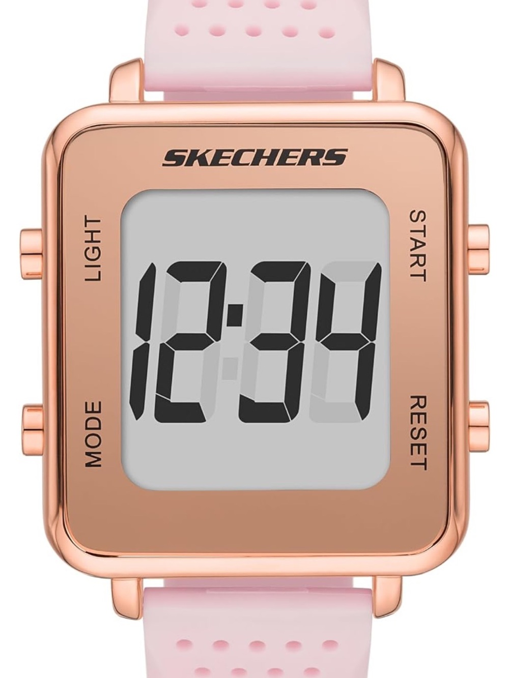 Skechers Women's Light Pink Digital Sport Watch
